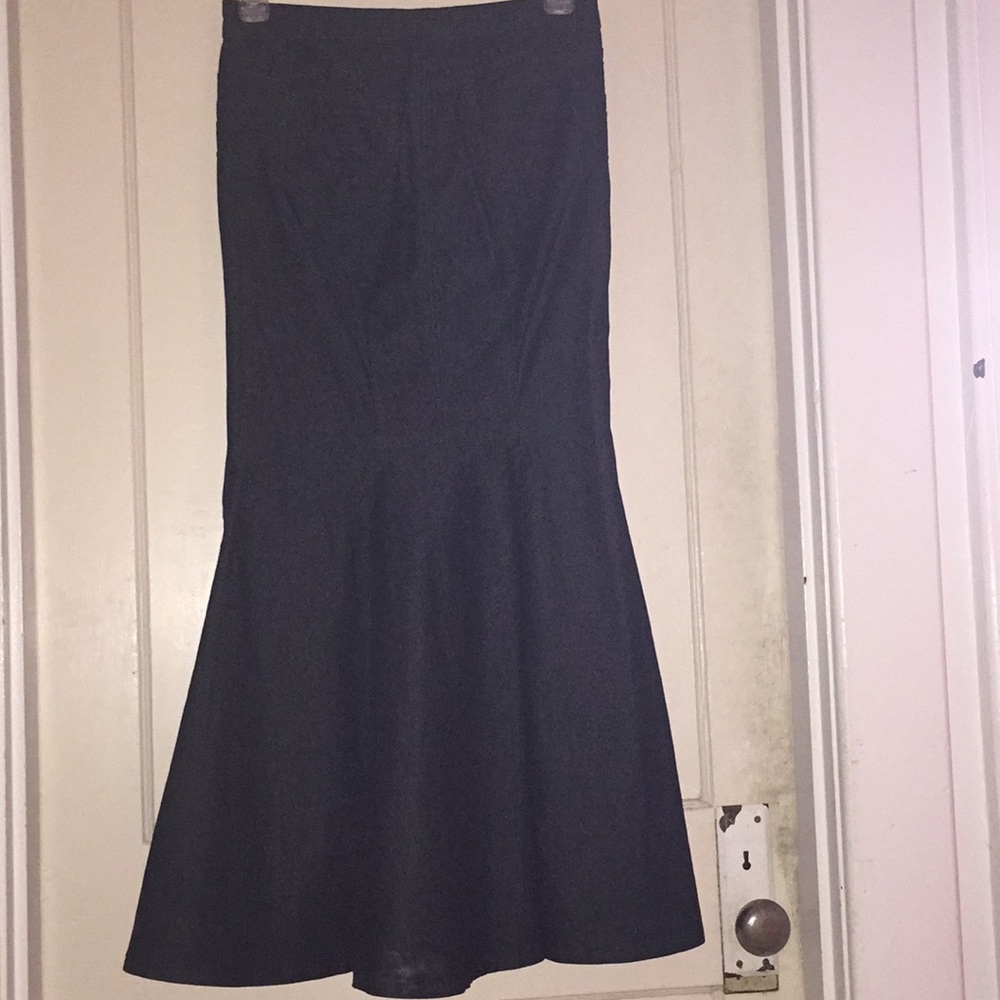 👑BISOU BISOU👑 floor length denim SKIRT